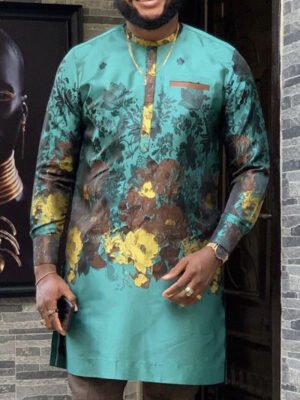 Afc98 Emerald Bloom Senator Set – Men’s Afro-Luxe Edition