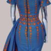 Regal Ankara Cut-Out Dress