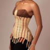 The 'Akosua' Beaded Corset Top