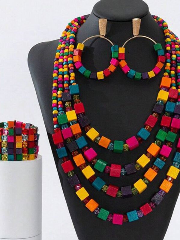 The 'Chiamaka' Multi-Color Beaded Set