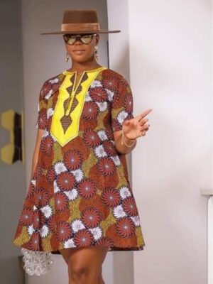 The Safiya African Print Tunic Dress