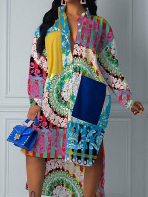 Patchwork Power Dress