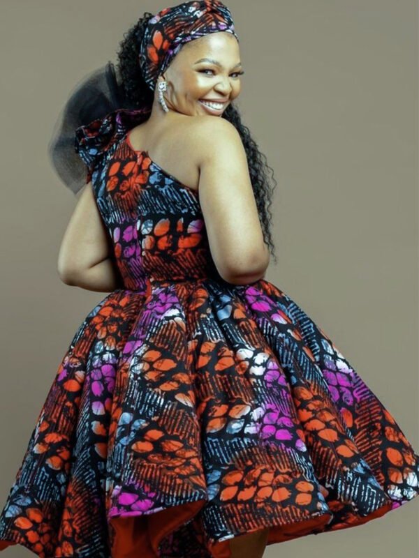 One Shoulder Drama Dress