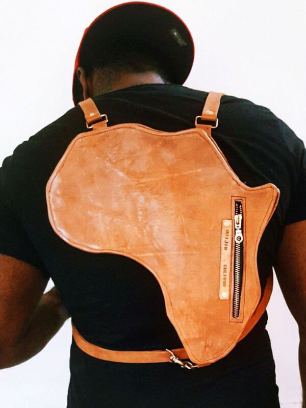 Africa Leather Backpack