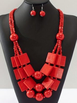 Royal Crimson Statement Necklace