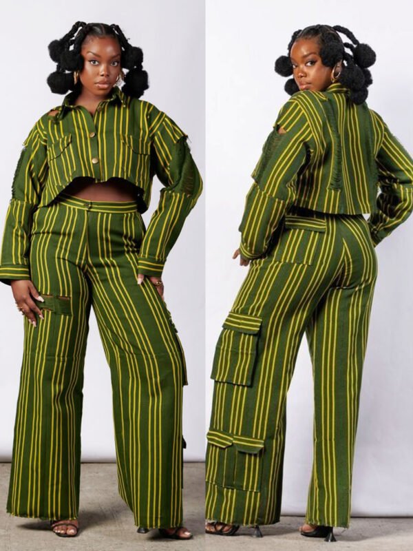 Afc783 Green Power Suit Set